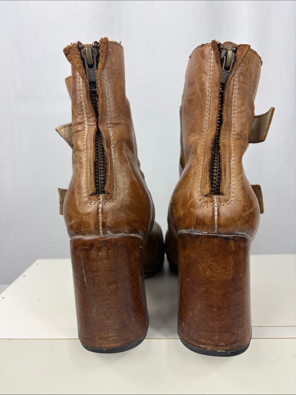 Freebird by Steven Joey Booties in Camel. - Picture 12 of 16